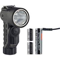 Vantage&reg; 180 X Multi-Fuel Helmet/Right Angle Flashlight, LED, Rechargeable/CR123A Batteries, Nylon Polymer Dufferin Supply