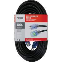 All-Rubber™ Outdoor Extension Cord, SJOOW, 12/3 AWG, 15 A, 100' XI529 | Dufferin Supply