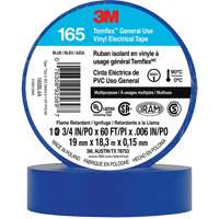 Temflex™ General Use Vinyl Electrical Tape 165, 19 mm (3/4") x 18 M (60'), Blue, 6 mils XI862 | Dufferin Supply