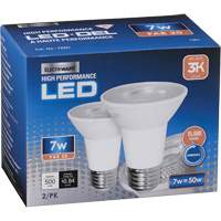 Dimmable LED Bulb, Flood, 7 W, 500 Lumens, PAR20 Base XJ062 | Dufferin Supply