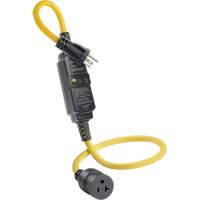 GFCI Cord Set with Automatic Reset, 120 V, 20 A, 3' Cord Dufferin Supply