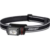 Lampe frontale COAST WPH10R &agrave; deux couleurs avec aimant et agrafe, DEL, 500 lumens, 3,25 hres de fonctionnement, piles Rechargeable Dufferin Supply