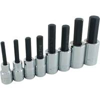 Hex Head SAE Socket Set, Hex, 1/2" Drive, 8 Pcs Dufferin Supply