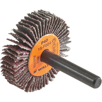 Coolcut™ Flap Wheel, Aluminum Oxide, 60 Grit, 1-1/2" x 3/8" x 1/4" YC398 | Dufferin Supply